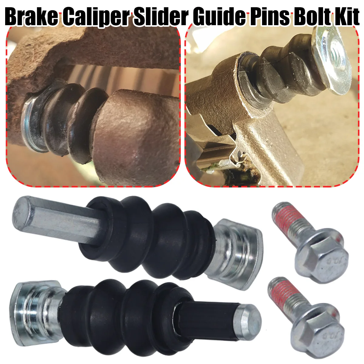Kit de pernos de pasadores guía deslizantes de pinza de freno trasero para Nissan Peugeot Renault Opel/Vauxhall carcasa de disco izquierdo y derecho funda de fuelle