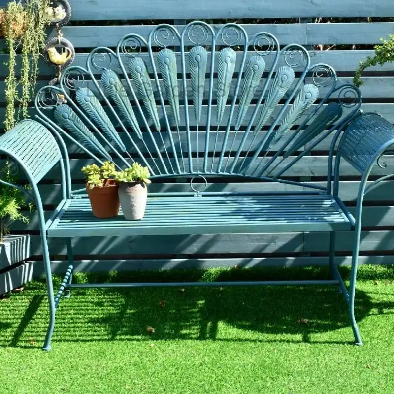 Metal Long Garden Chairs Vintage Industerial French DecorationGarden Chairs Midcentury Waterproof Кресло Для Отдыха Furniture