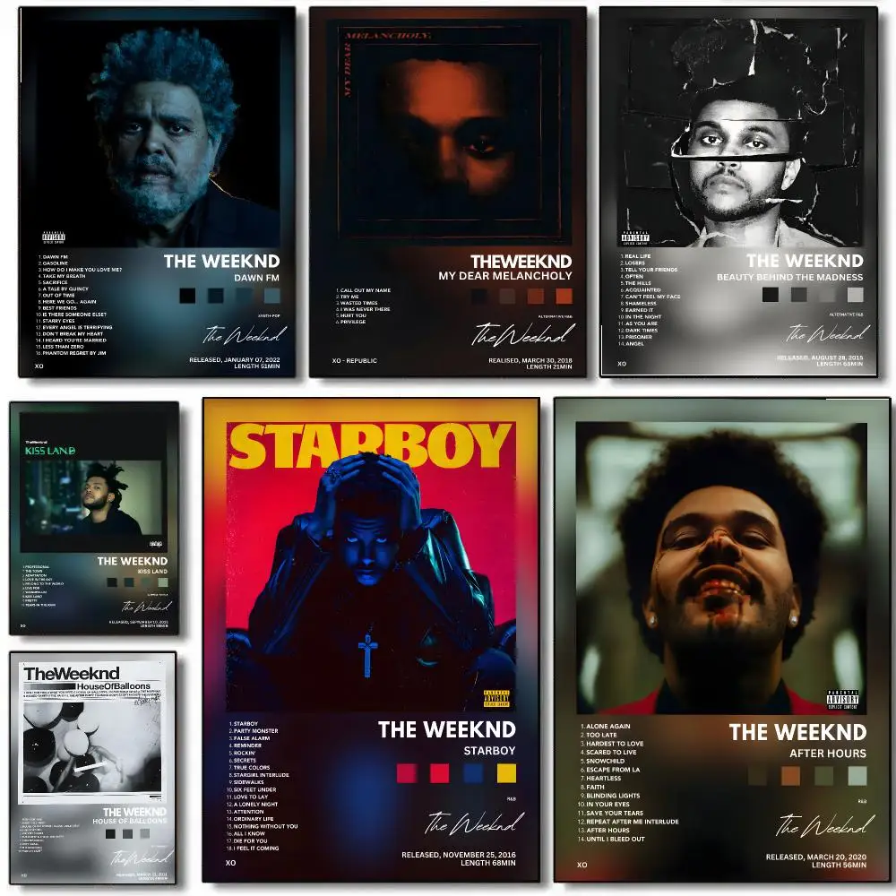 Popular Singer The W-Weeknd Poster HD Waterproof Aesthetic Wall For Home Decor Trendy Durable Easy To Apply Art