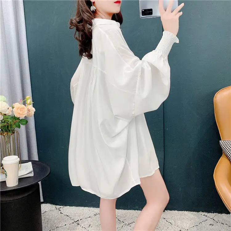 Ice Silk Sunscreen Clothes for Women Long Sleeves 2025 New Summer Korean Version Loose UV Anti-ultraviolet Chiffon Jacket