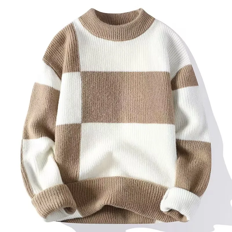 

Winter Warm Men's Sweaters Crew Neck Knitted Sweater