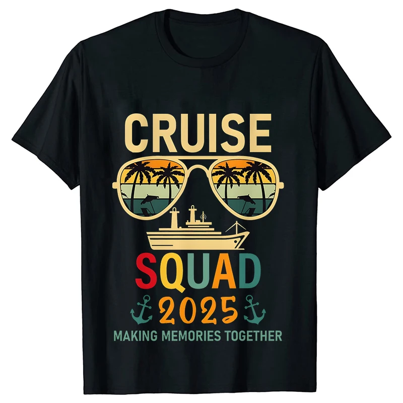 Funny Holiday Trip Shirt Family Cruise 2025 Making Party Tees Memories Together T-shirt Cruise Trip Siblings Adult Child Outfits