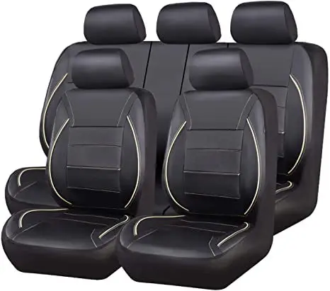 Universal 7 Colors Car New 5 Seats Cover Auto Car Seat Covers Ployester Cushion Full Set Front Rear For Sedans Seat Covers AT MT