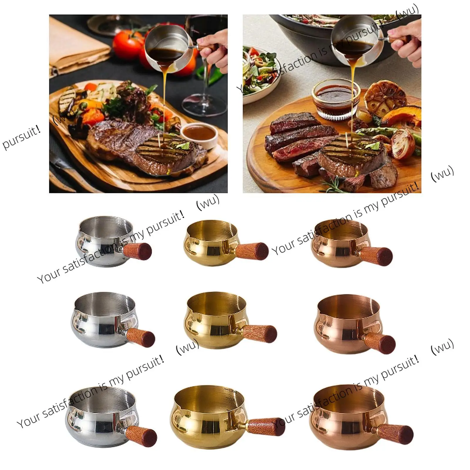 Stainless Steel Sauce Cup Pot Small Dressing Container Multi -purpose bowl for Restaurants Home