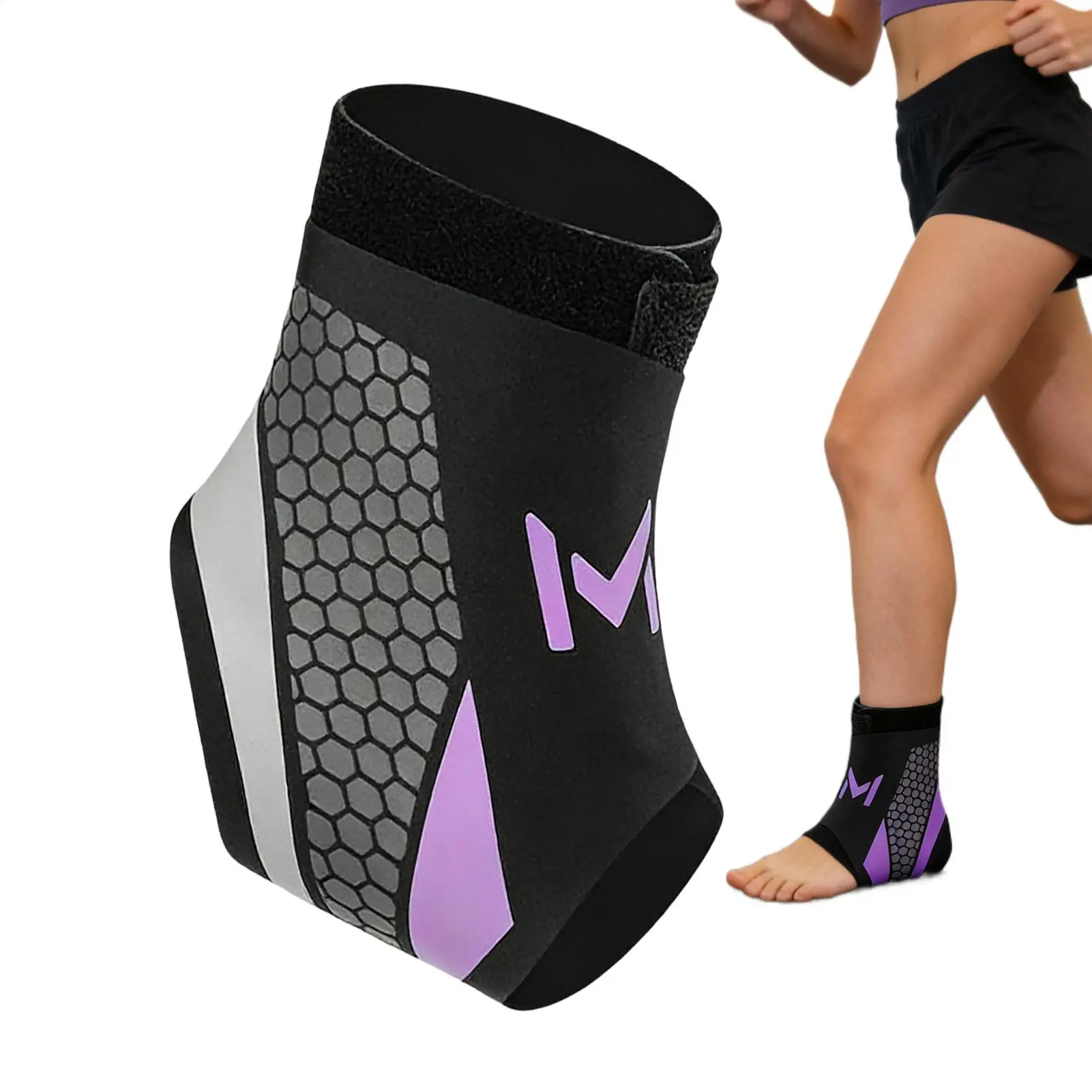 Ankle Sleeve Breathable Sports Sleeve Foot Brace Ankle Support Strap for Exercise Fitness Walking Running Hiking Cycling Skating - Image 5