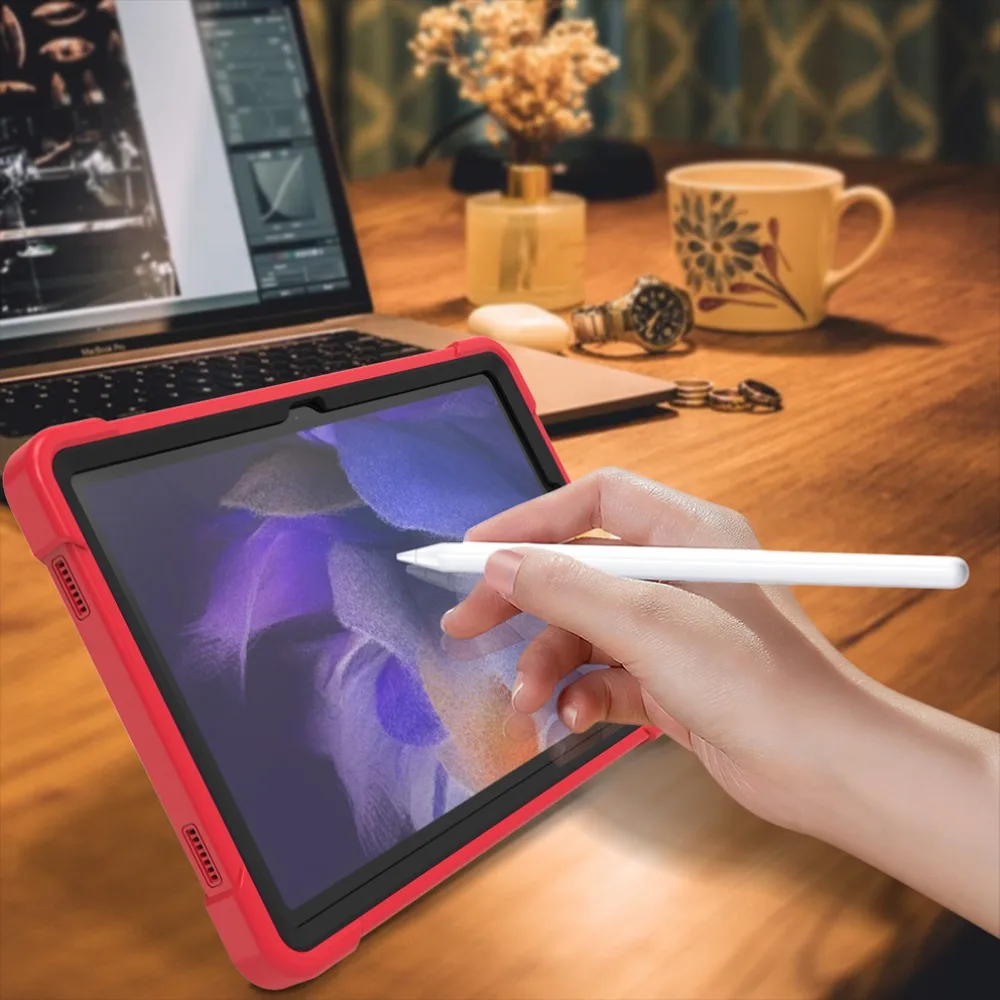 Case for Galaxy Tab A9 Plus 11-Inch 2023 SM-X210/X216/X218 T-shape Stand Cover Shockproof Protective Case Cover