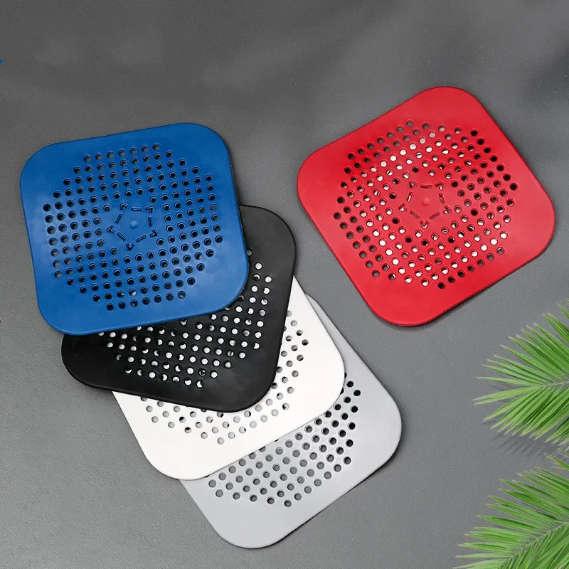 Sink Filter Plastic Mesh Sink Strainer Filter Bathroom Sink Strainer Drain Hole Filter Trap Waste Screen Kitchen Insulation Pads