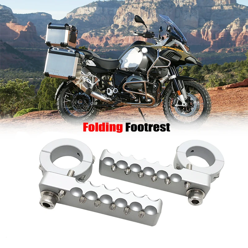 

Motorcycle Highway Front Foot Pegs Folding Footrests For BMW R1200GS LC R1250GS ADV F650GS F700GS F800GS RNINET F900XR