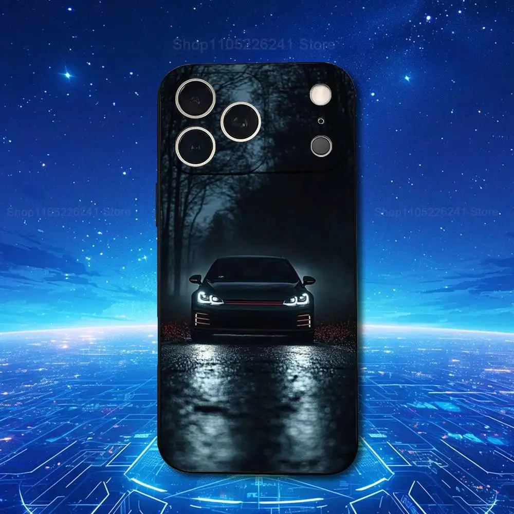 Sport G-GolF-ES G-GTI Car For iPhone 8,7,11,12,15,14,13,16,17,Plus,Pro Max,XS,X,XR,SE,Mini,Soft Silicone Black Case view 2