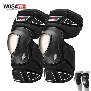 Motorcycle knee elbow guard stainless steel MTB knee elbow pads Motocross motorcycle protective protection gear knee protector