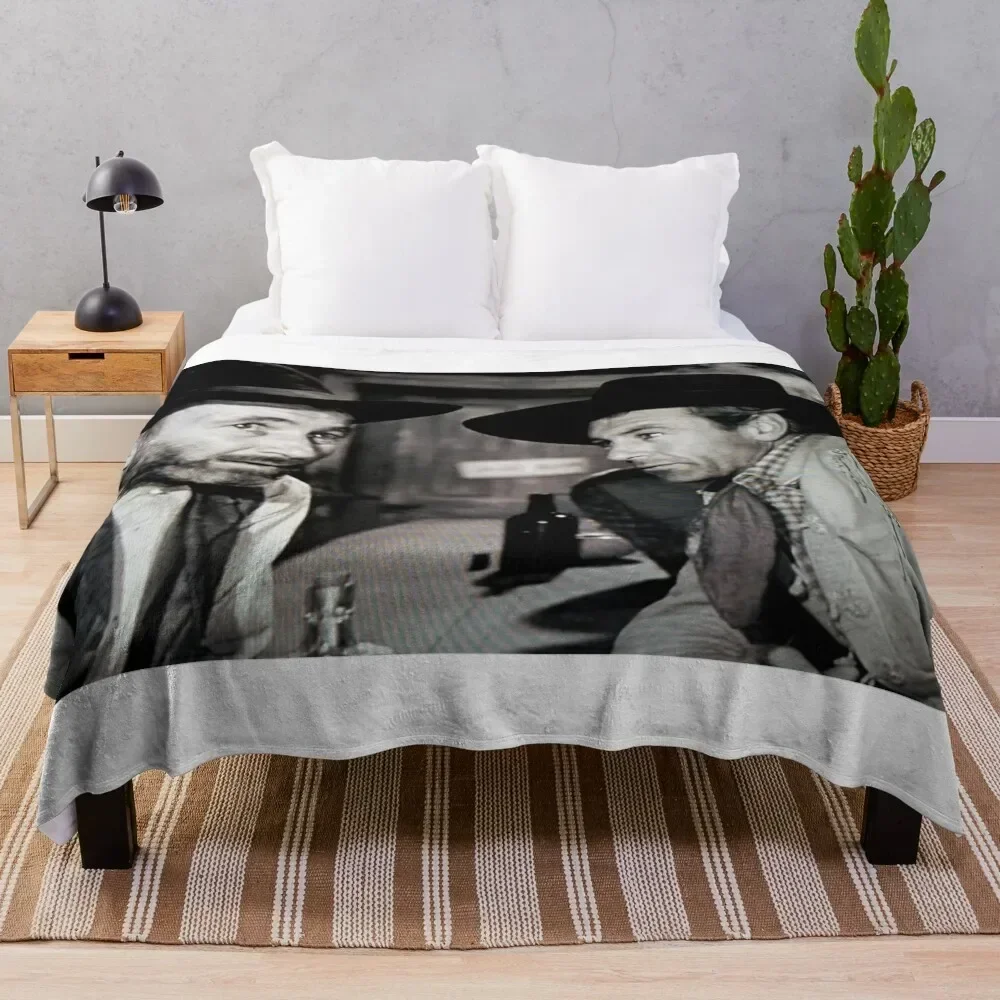 Gary Cooper and Walter Brennan in The Westerner Throw Blanket Weighted anime Loose Luxury Designer Blankets