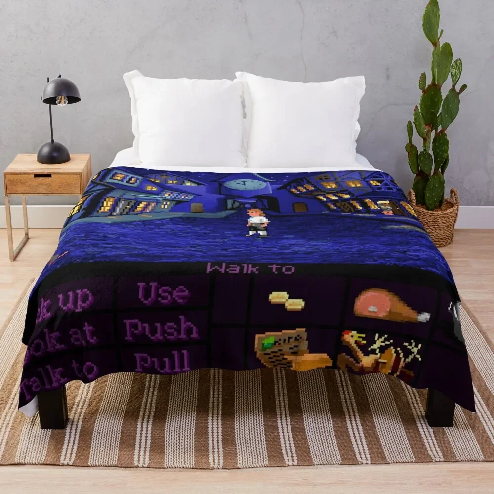 

Melee Island streets (Monkey Island 1) Throw Blanket Soft Beds Decorative Throw Large Blankets