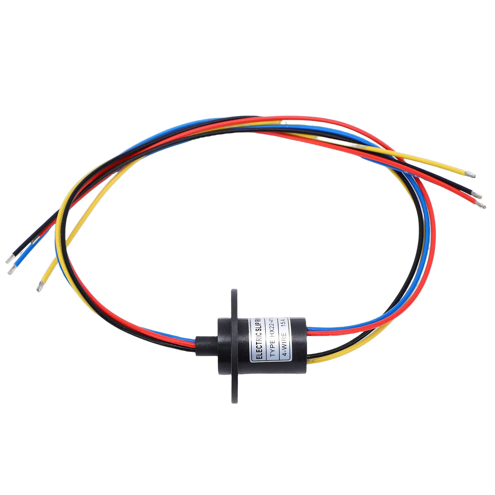 Electrical Slip Ring 4 Wires 15A 250RPM 22mm Diameter 360 Degree Rotation Cap Conductive Slip Ring Rotating Connector