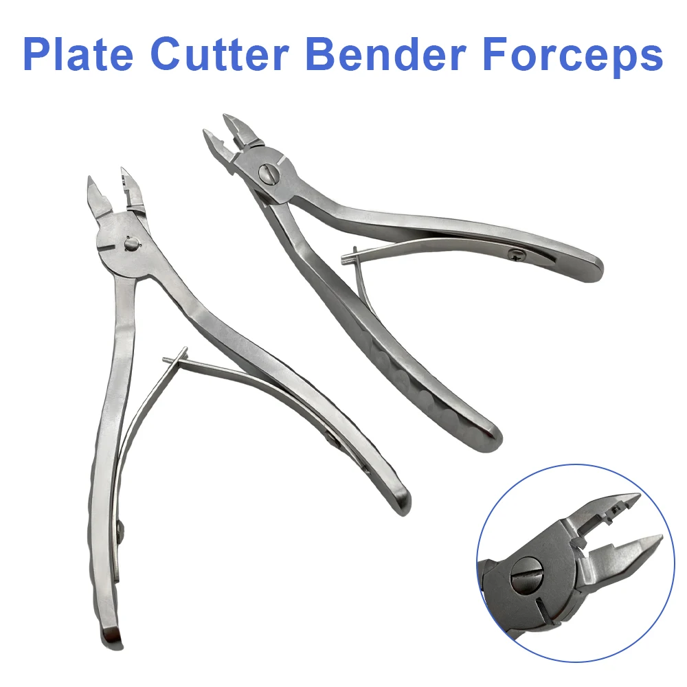 Orthopedic Plate Cutter and Bender for 1.5/2.0mm Plates Maxillofacial Plate Cutter Veterinary Surgical Instruments