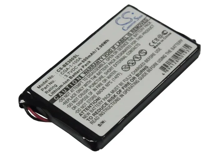 Batterie CS 800mAh pour Casio CGA-1-105A Casio cassiopea BE-300 Casio BE-500