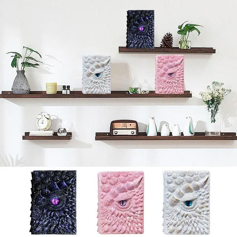 Блокнот с тиснением «Драконский глаз», декоративный блокнот с тиснением, журнал для письма для любителей драконов, декоративный дорожный блокнот в твердом переплете