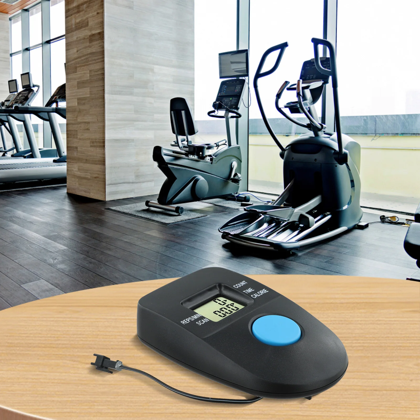 Electronic Meter Exercise Bike Monitor Fitness Training Time Tracking User-friendly Interface ABS Plastic Material