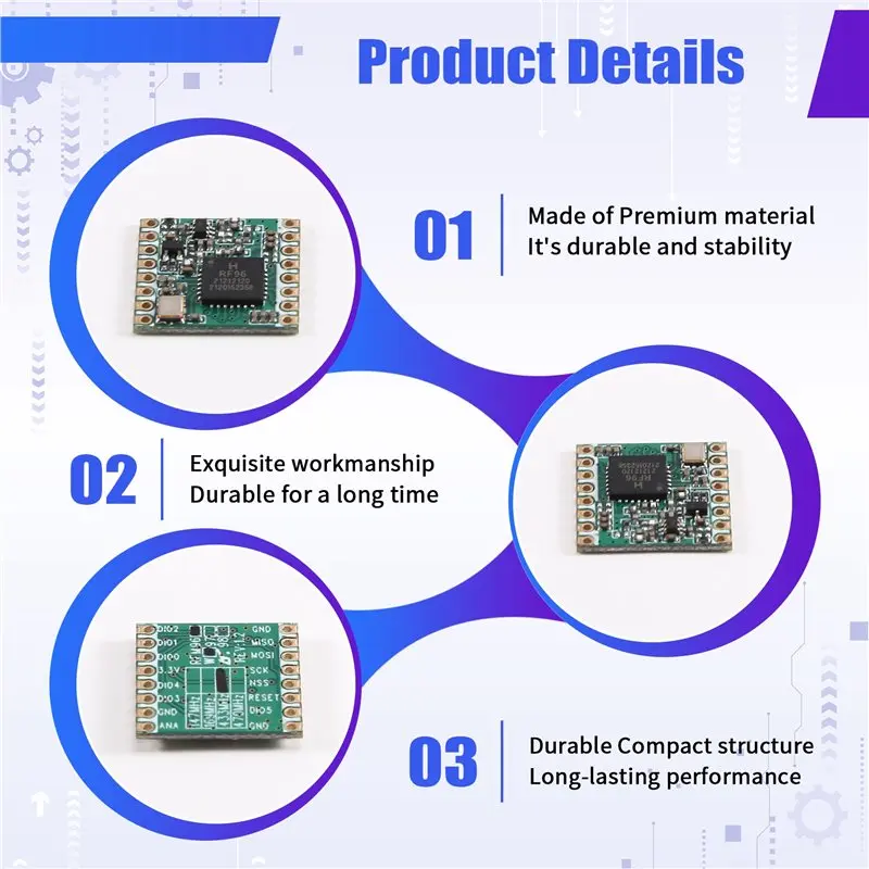 【TODAY-BUY】Lora Wireless Transceiver Module 433Mhz SX1278 Spread Spectrum Low Power SPI Interface For Iot Applications