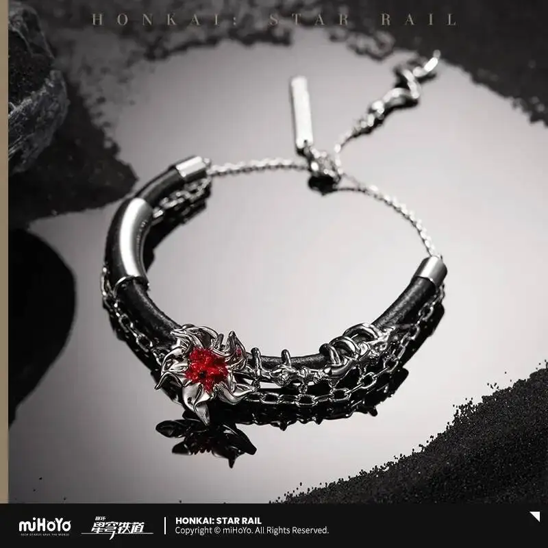 

Anime GAME 2024 Official Mihoyo Anime Game Honkai: Star Rail Acheron Cosplay Unisex Fashion Bracelet Wristband Costume Accessori