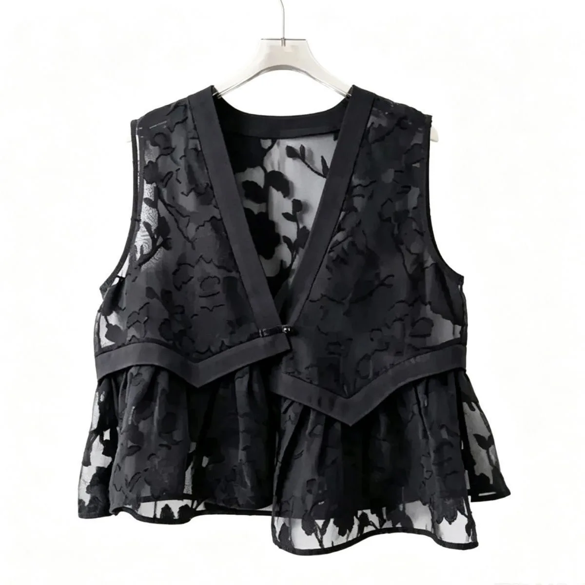 High-End National Style Embroidered Women's Jacket Vest New 2026 Lightweight Fabric Upgrade Traditional Chinese Style Top