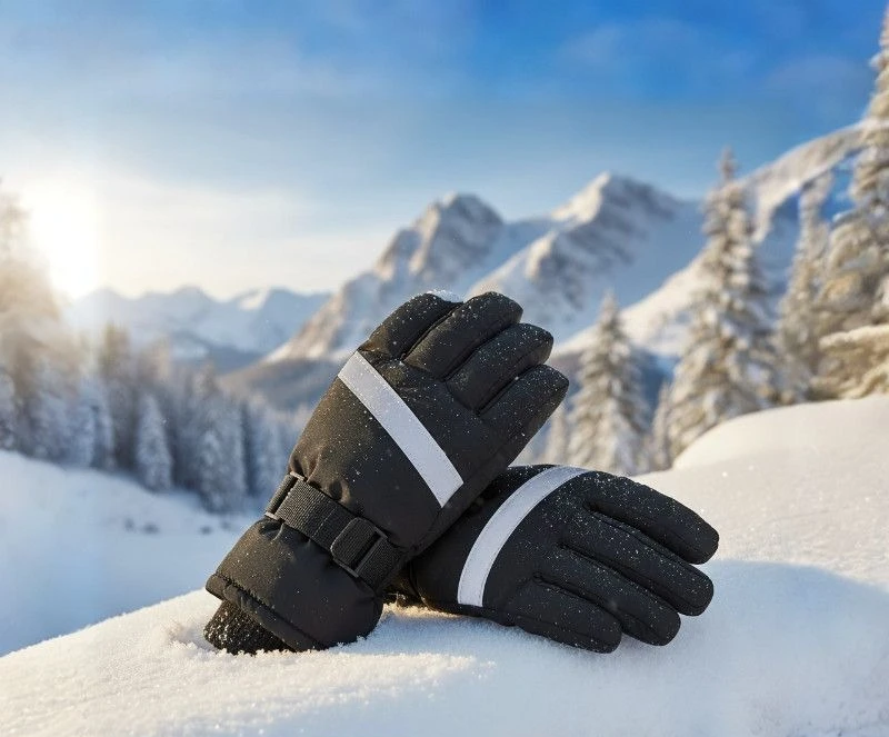 Men's Ski Gloves Waterproof Insulated Winter Thermal Gloves with Grip, Windproof for Snowboarding Cycling