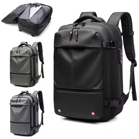 Mochila de compressão a vácuo de grande capacidade para homens, mochila de viagem, 17 ", mochila de negócios