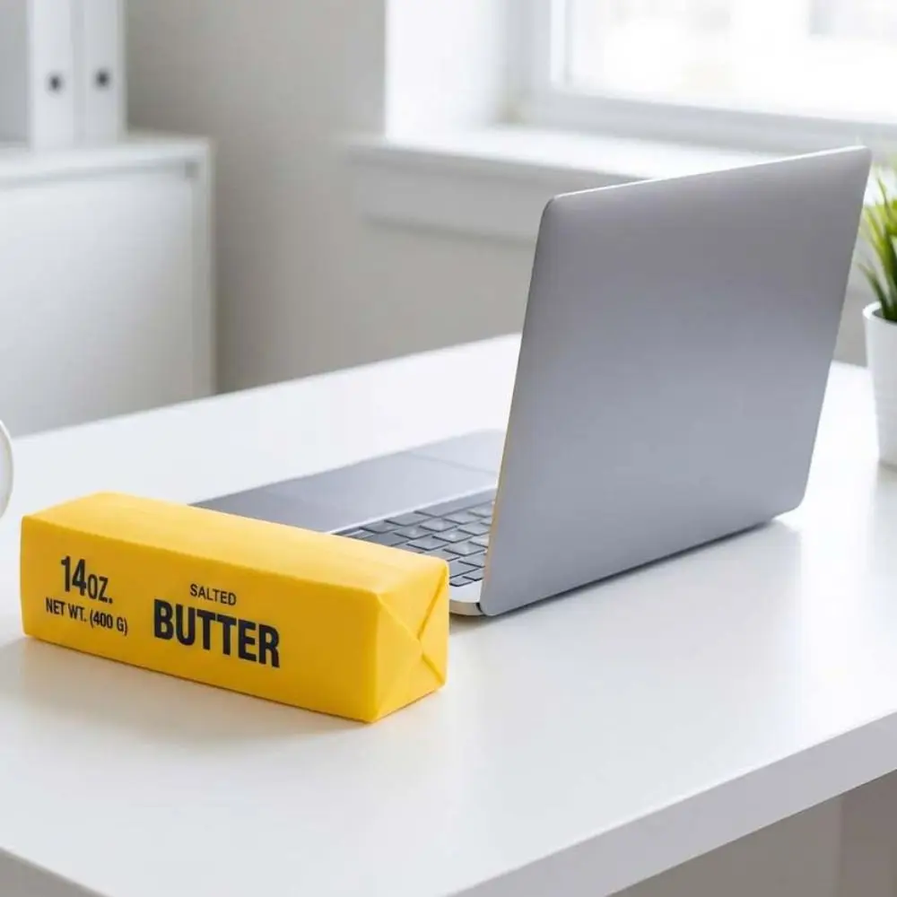 

Release Hand Slow Rebound Squeeze Relax Gift Stretch Big Butter Stick Squeezing Sensory Elastic Realistic Cheesecake Bars