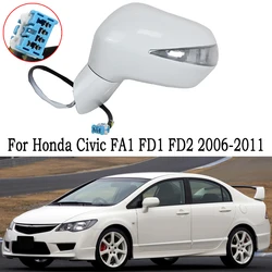 For Honda Civic FA1 FD1 FD2  2006 2007 2008 2009 2010 2011 Auto Car Side Rearview Mirror Assy 3 Wire 5 Wire Rear View Mirror