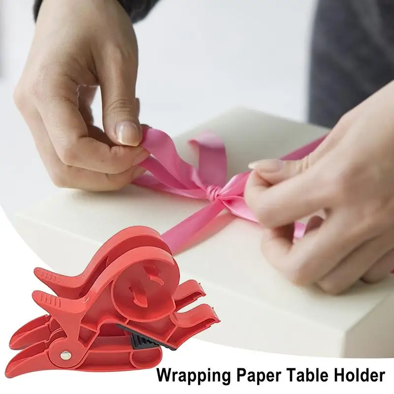 Gift Wrapping Paper Table Holder with tape dispenser New Arrival Christmas Gift And Candy packaging Rolling tape holder