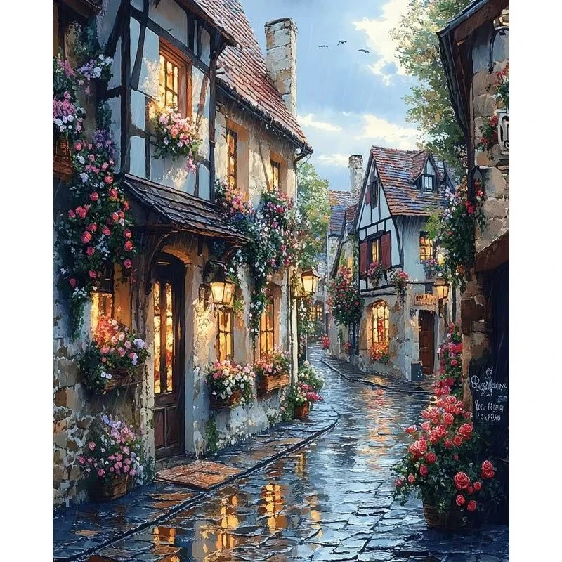 

Jigsaw Puzzle for Adults 500/1000/1200/2000PCS Street Scenery Paper Puzzle Home Wall Decoration Gift Idea