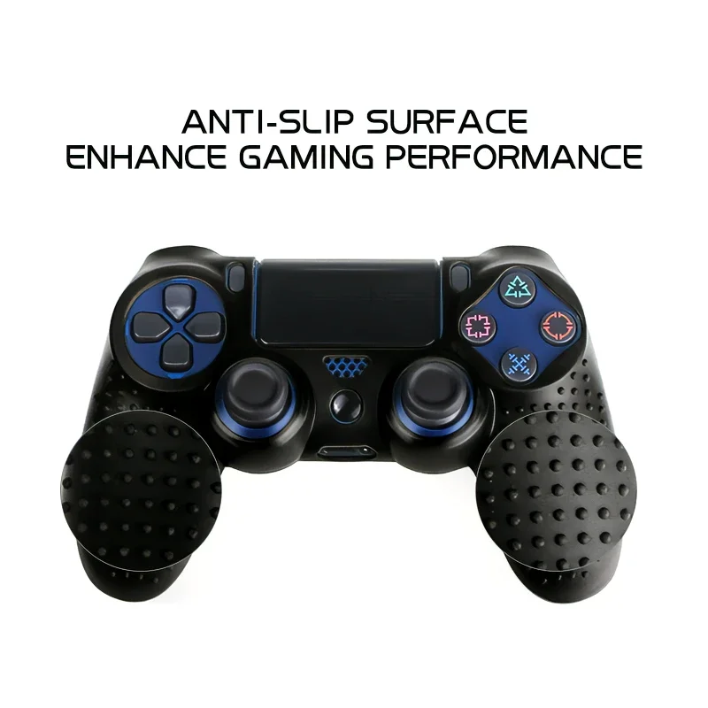 ضفدع البيانات المضادة للانزلاق سيليكون غطاء مطاطي لسوني Dualshock 4 ، PS4 برو حالة تحكم ضئيلة ، عصا قبضة غطاء لمحطة اللعب 4