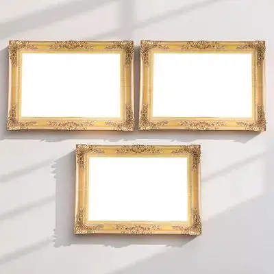 

1Set DIY Wedding Photo Booth Prop Paper Picture Frames Party Frame Photography Prop Golden Vintage Lightweight