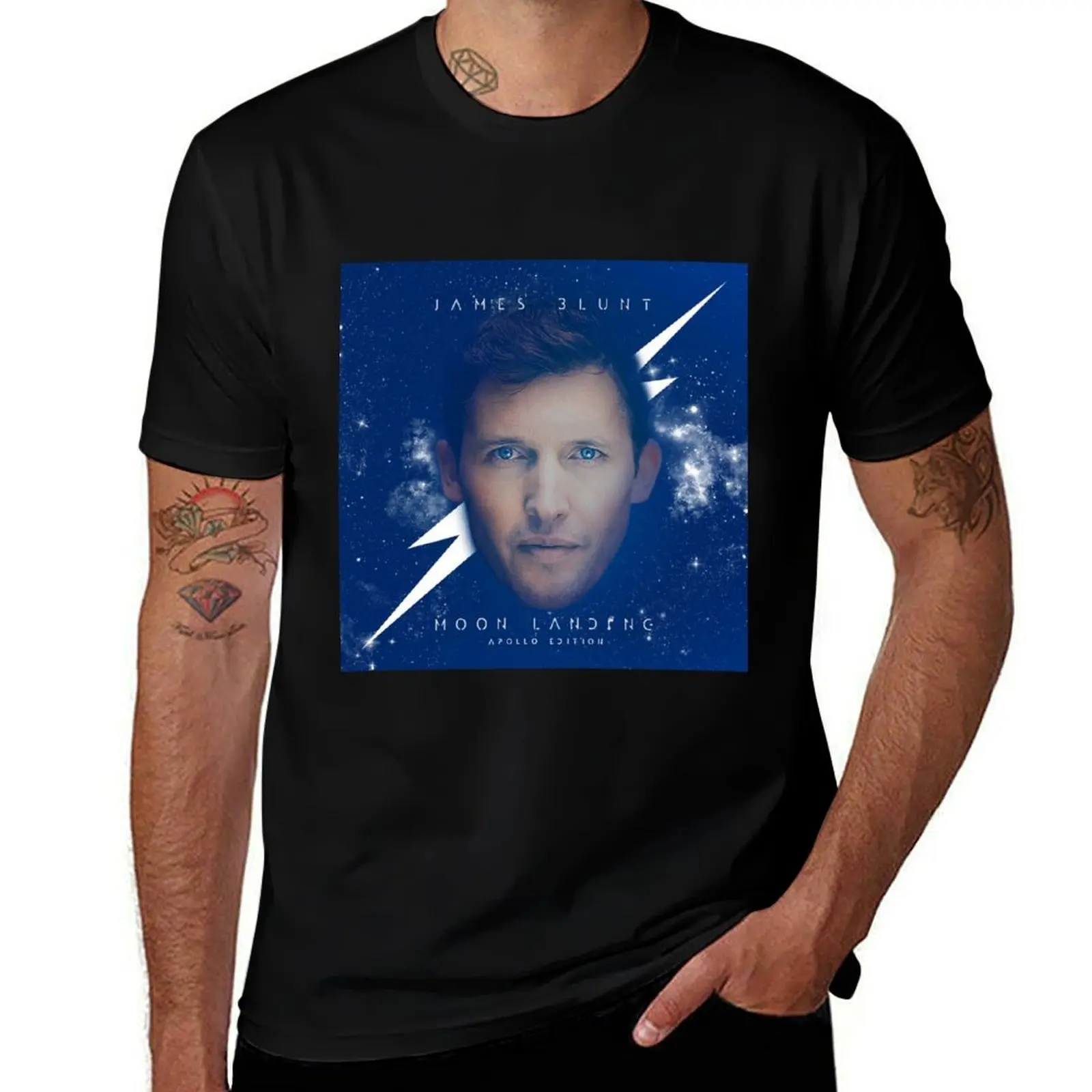 

James Blunt moon landing 2 T-Shirt shirts graphic tees custom shirt vintage anime shirt men t shirt