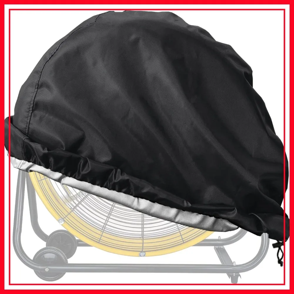 

Waterproof Dustproof Industrial Fan Cover for 24" High Velocity Drum Floor Fan, Fits 29.9 x 8.6 x 29.9 Inches, Black