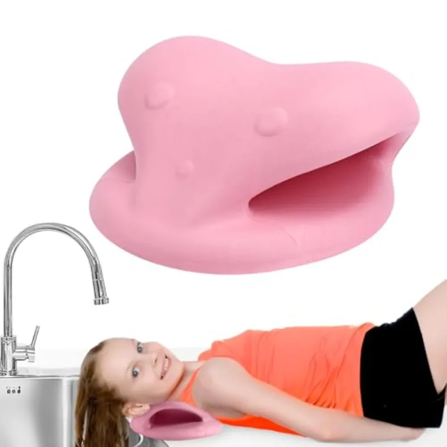 

Hair Washing Station for Hair Wash Neck Rest Cushion Stretcher Ergonomic Neck and Shoulder Support Pillow for Shampoo Bowl Basi