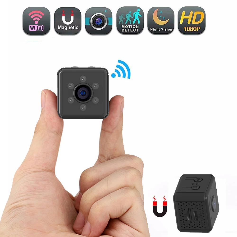 Mini Cameras Wireless WiFi Home Security Cameras Remote View IP Camera Nanny Cam Super Small Smart Recorder With night vision