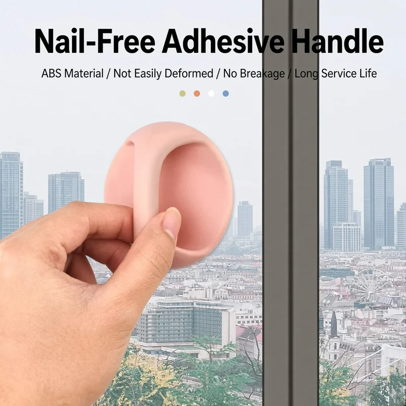 1/3PCS Multifunction No‑Drill Self‑Adhesive Handle Cabinet Drawer Pull Toilet Lid Lifter Home Furniture Accessory
