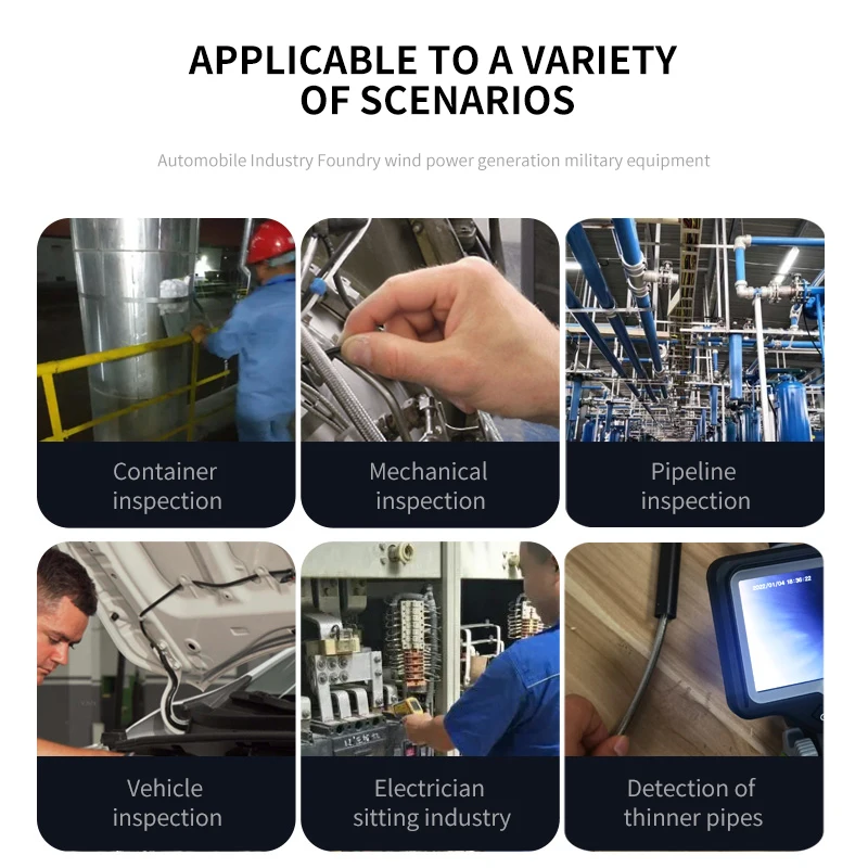 Tc Nieuwste Twee-weg 180 Graden Besturing Camera Auto Borescope Camera 2.8Mm Industriële Endoscoop