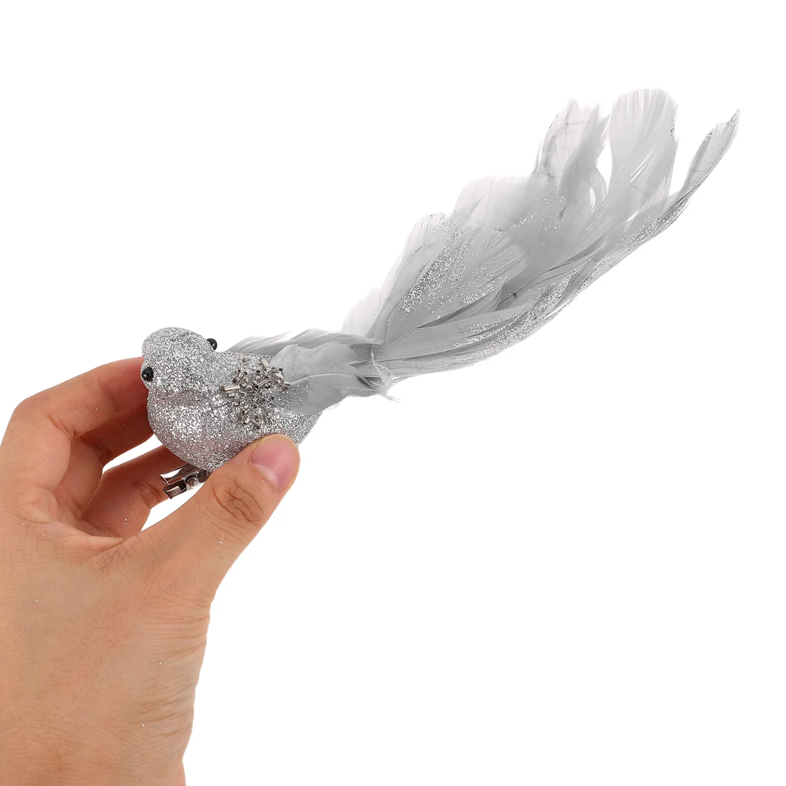 

6 Pcs The Bird Simulation Decoration Christmas Decorations Plastic Artificial Realistic Birds