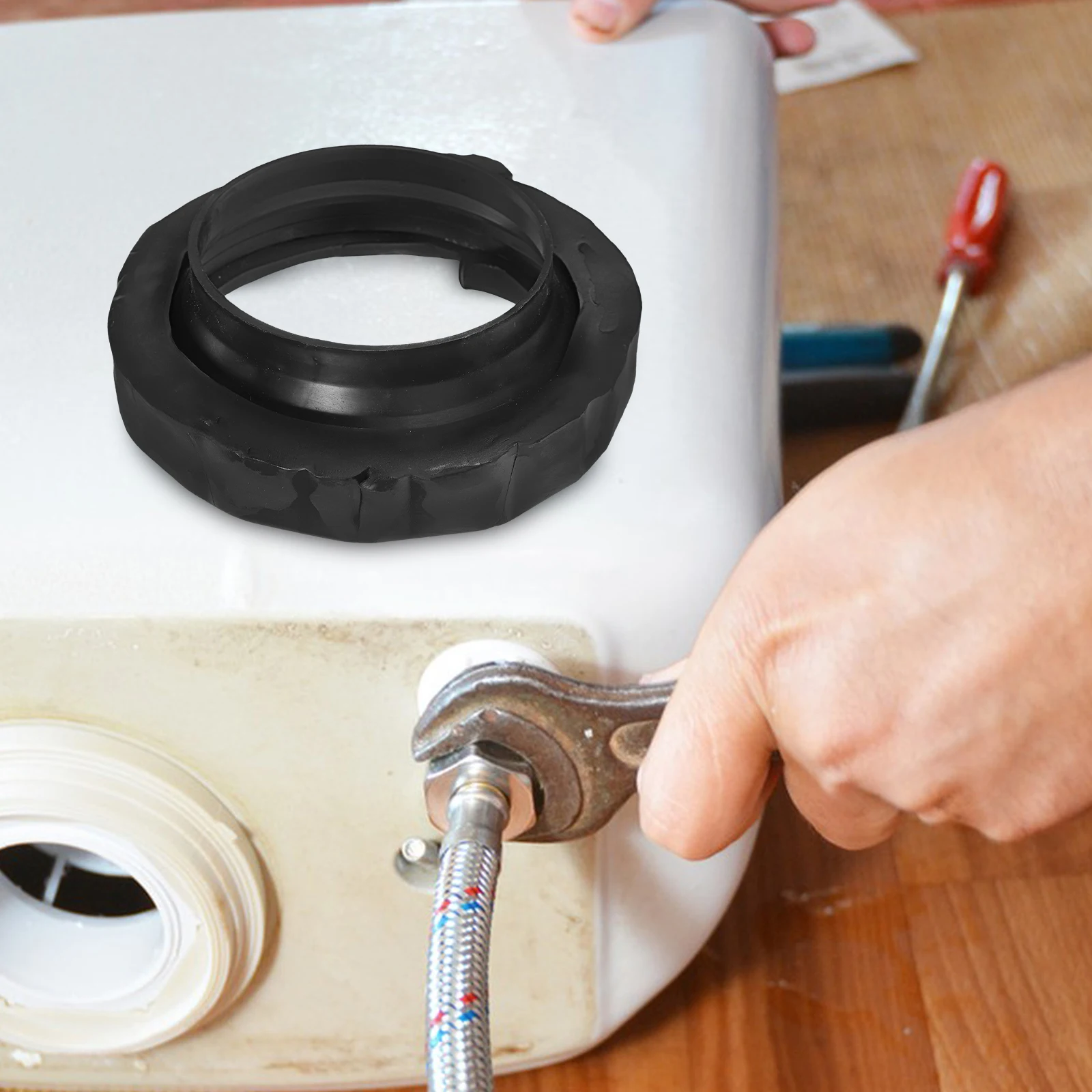 

Toilet Flange Seal Bowl Ring with Floor Thicken Accessories Sealing for Rubber Gasket
