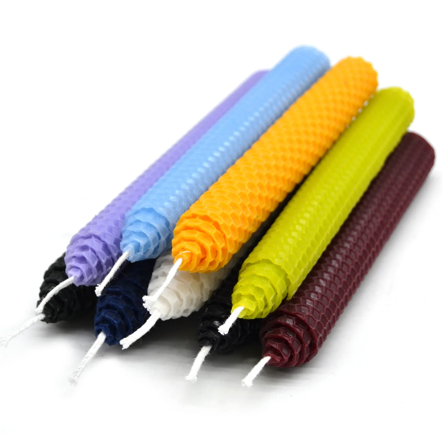 2pcs/lot Pointed candle,,beeswax,Honeycomb Candles,Prayer candles,20x2.2cm