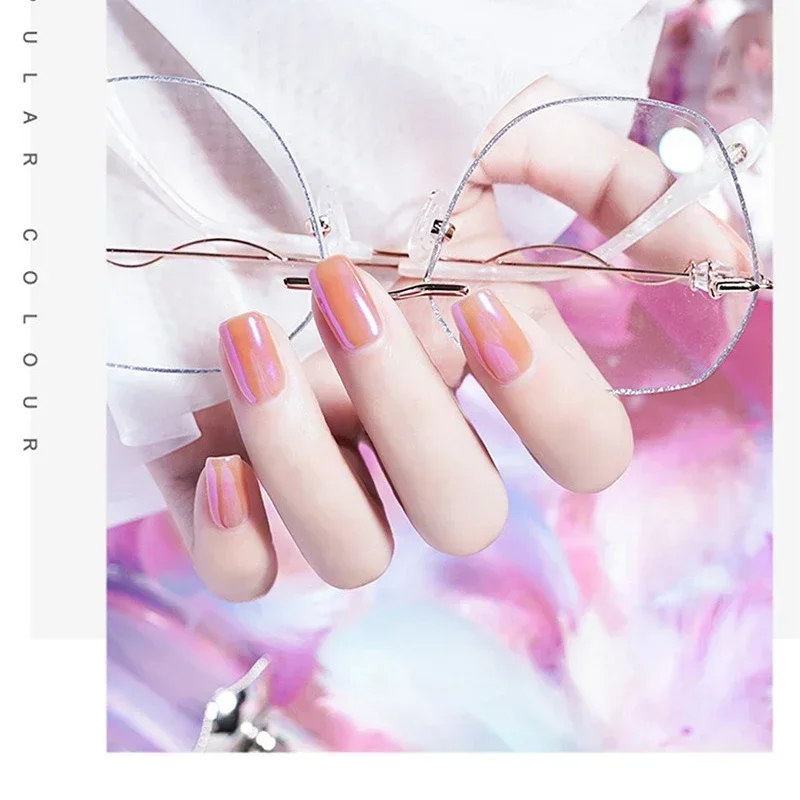 Poudre de paillettes pour ongles, poussière à friction de sirène néon, pigment pour ongles miroir chromé, vernis holographique, perle aurore scintillante de 4 couleurs