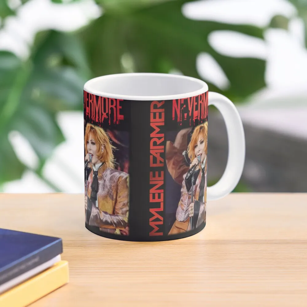 Mylene Farmer Nevermore Tour 2023 2024 C  Mug Simple Coffee Gifts Tea Handle Round Photo Design Printed Picture Drinkware Cup