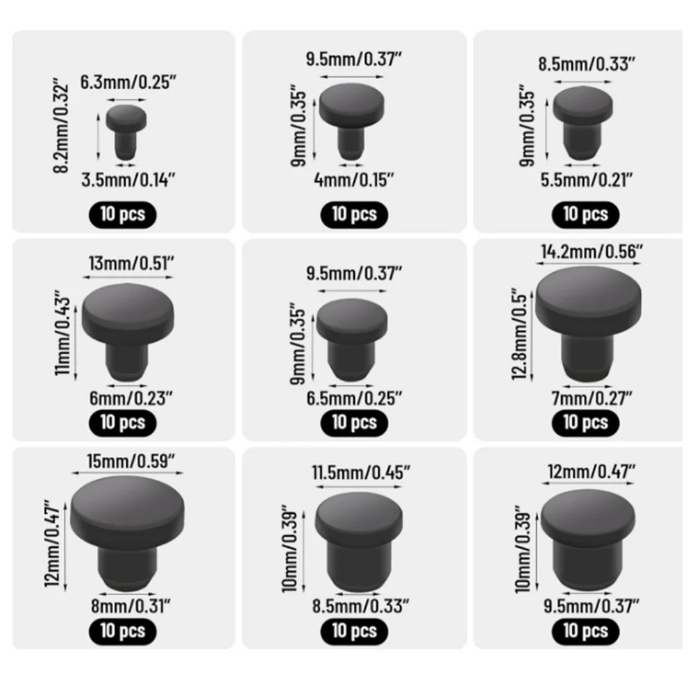 

Silicone T-Shape Cap Set 90 Pieces Engineered for Durability and Reusability in Pipe and Component Protection Tasks