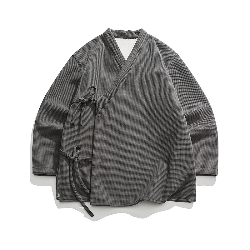 

2026 Men Warm Wool Lined Jacket Tai Chi Kung Fu Coats Chinese Style Tang Costume Zen Tea Robe Male Casual Loose Daoist Jackets