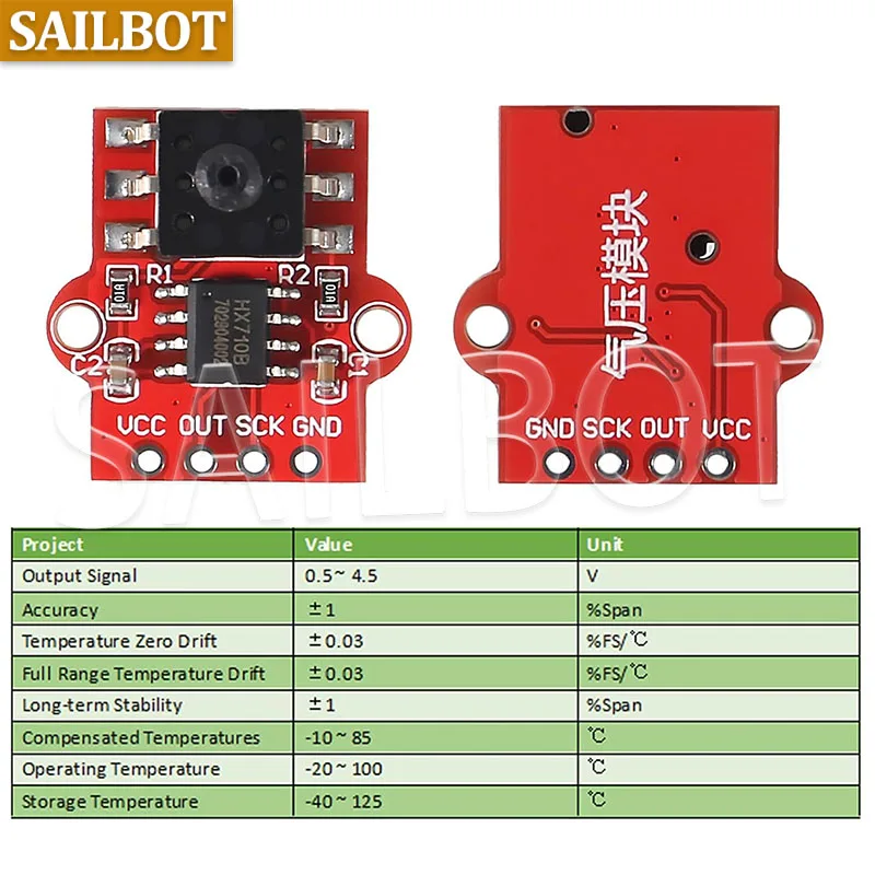 تيار مستمر 3.3 فولت 5 فولت 0-40KPa وحدة استشعار الضغط ربط 2.5 مللي متر لينة أنبوب الرقمية السائل وحدة تحكم في مستوى المياه مجلس لاردوينو