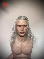 1/6 XT001 Witch Henry Cavill 100% Handmade Head Sculpture Carving Hair Transplant Fit 12