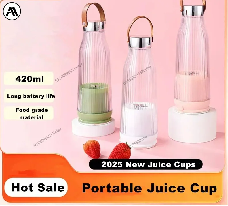 Vaso Mezclador Eléctrico de 6 Cuchillas – Licuadora Portátil USB para Batidos, Smoothies y Jugos Frescos
