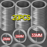 Titanium Alloy Keychain Ring Waist Belt Buckle Lightweight Quick Hanging Holder Keyrings Pendants Men Car Keychain Accessories