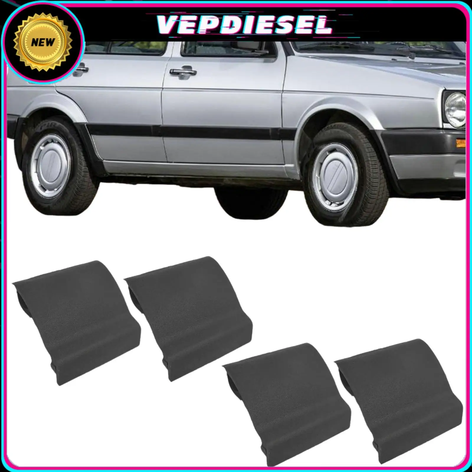 

4 шт., накладка на цоколь 191853917 для VW Golf MK2 GTI 1984-1992, автомобильные аксессуары